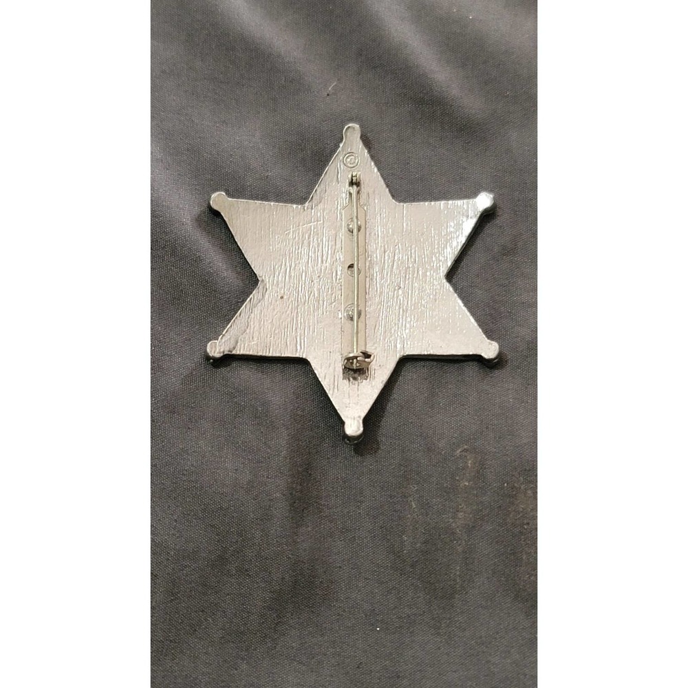 Vtg Wells Fargo Agent Star Badge Brooch Pin - Picture 3 of 4